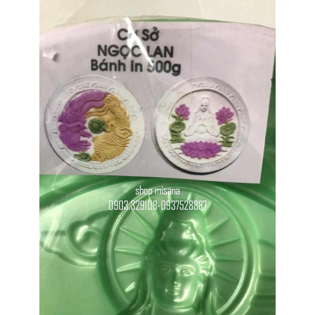 Khuôn bánh in, bánh trung thu hình phât bà quan âm 500gr