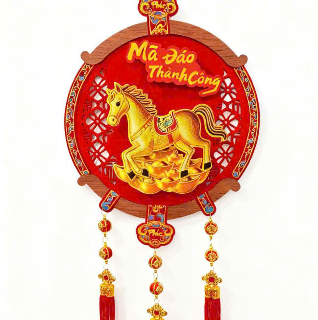 Dải Treo Liễn Treo Trang Trí Tết Cầu May Mắn, Tài Lộc Đại Cát Đại Lộc An Khang Thịnh Vượng