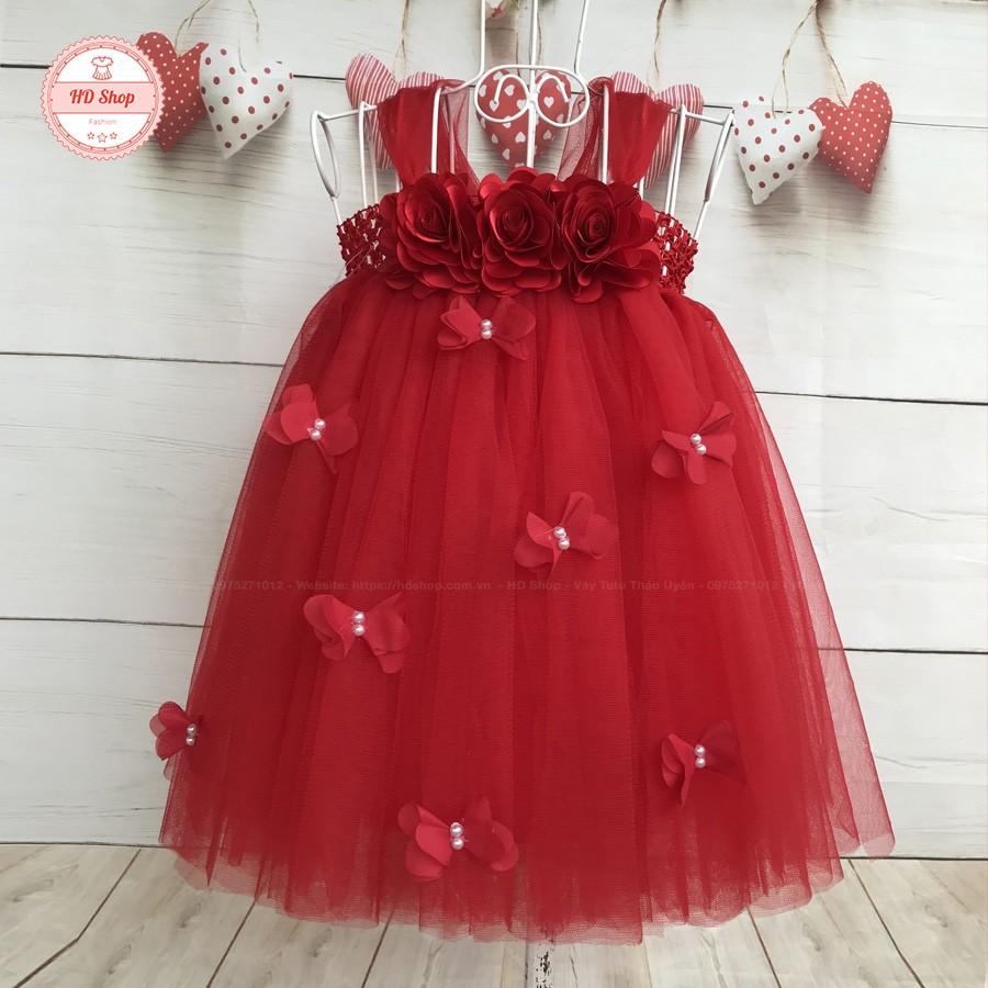 Đầm tutu cho bé ️FREESHIP️ Đầm tutu đỏ cho bé gái