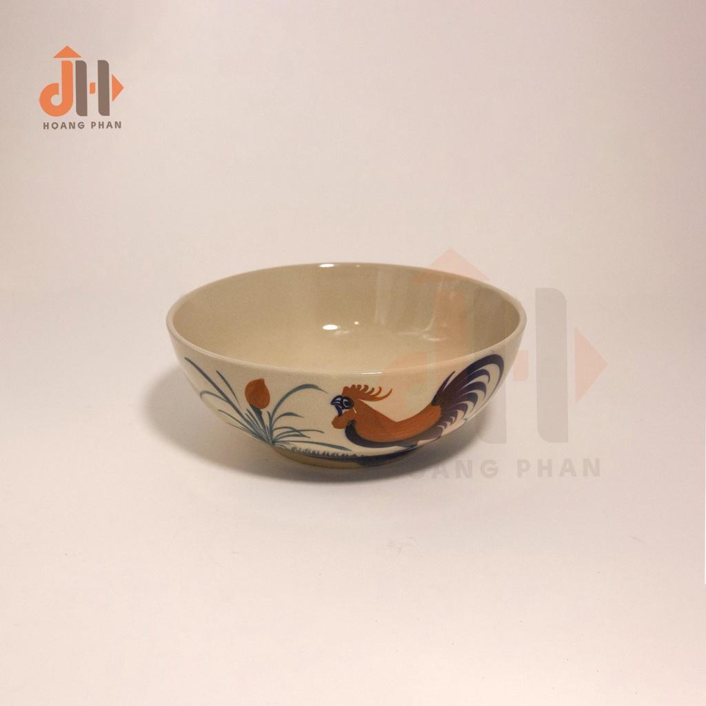 Bộ 10 Tô gốm dùng món nước Họa Tiết Gà Trống Nam Bộ