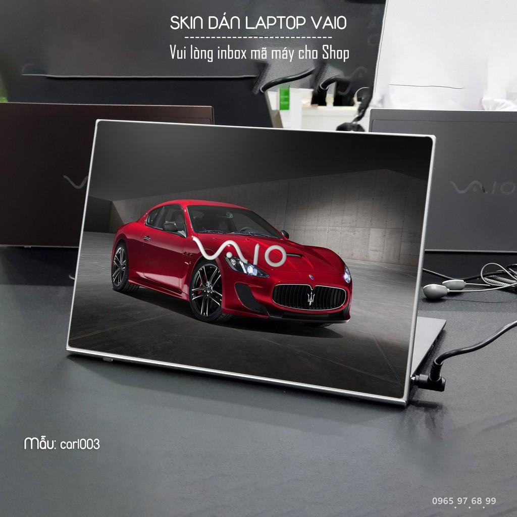 Skin dán Laptop Sony Vaio in hình xe hơi (inbox mã máy cho Shop)