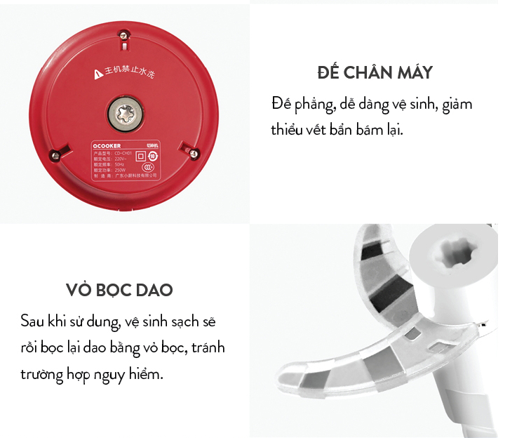 Máy xay thịt đa năng xiaomi Qcooker công suất lớn - Hàng chính hãng