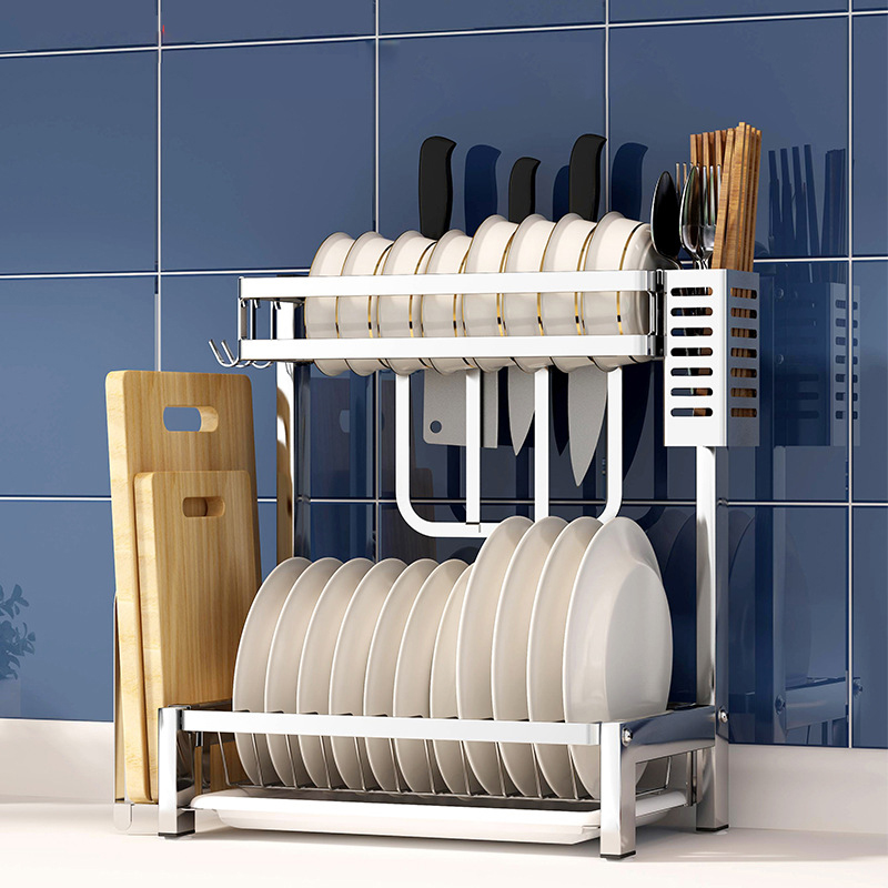 Kệ để bát đũa V-02 bằng Inox 304 với thiết kế hiện đại 2020