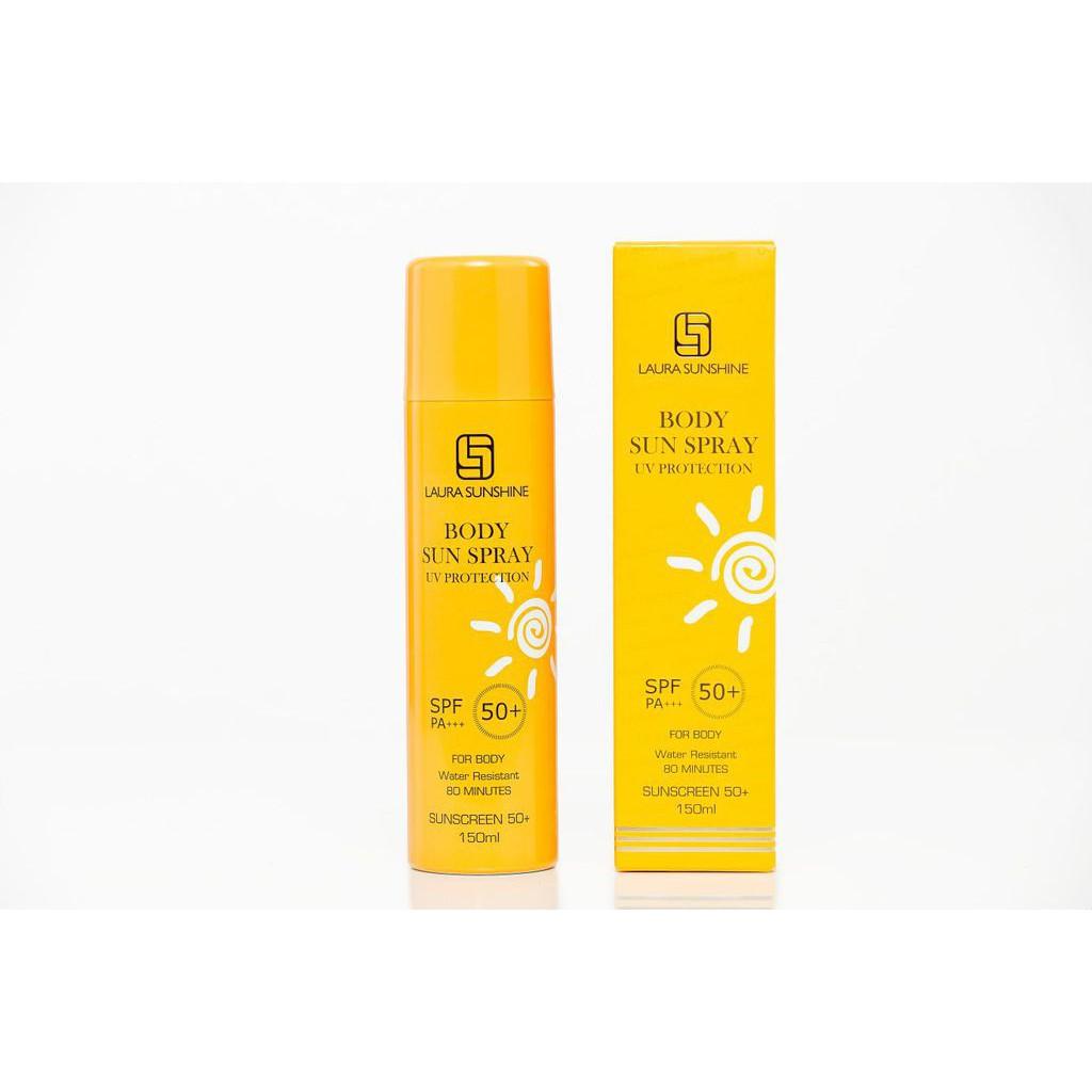 Xịt chống nắng toàn thân Body Sun Spray SPF50+ 150ml - Laura Sunshine - Nhật Kim Anh