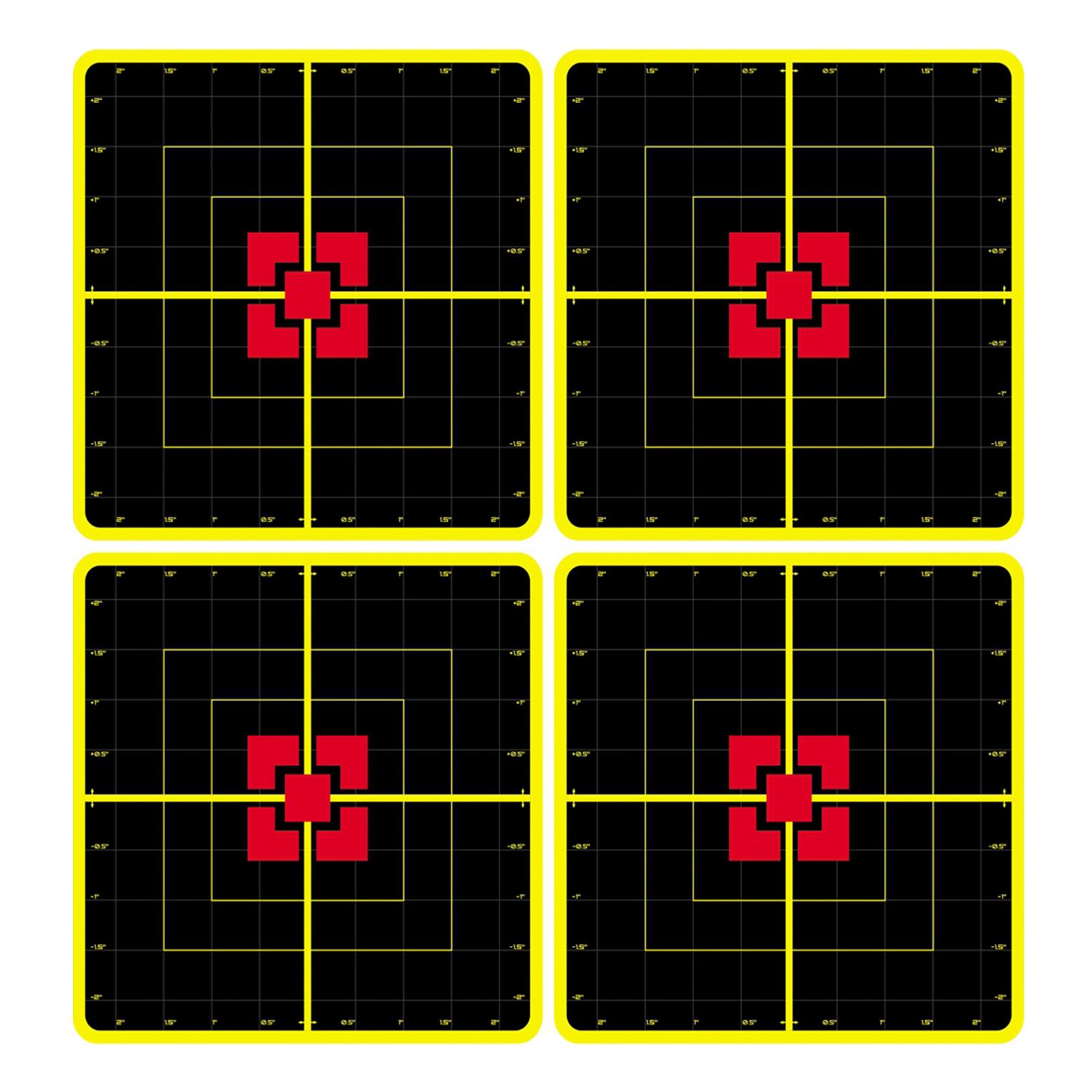 10-Sheet Shooting Targets - 10 Inch Self Adhesive Paper Reactive Stickers - Great for All , Rifles, Pistols,