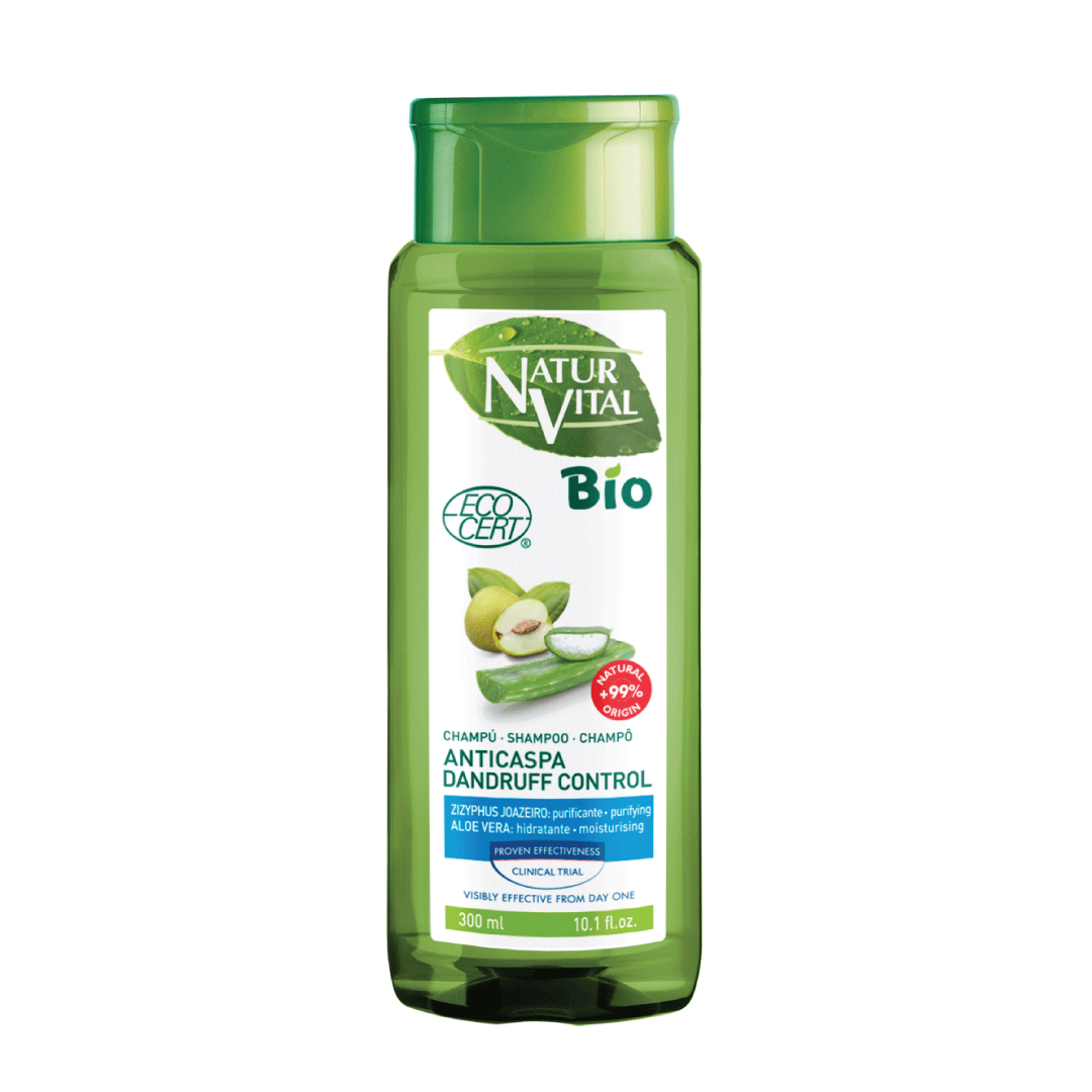 Dầu Gội Hỗ Trợ Giảm Gàu Hữu Cơ NaturVital Ecocert Anti Dandruff Giúp Dưỡng Ẩm, Nuôi Dưỡng & Làm Mềm Mượt Tóc