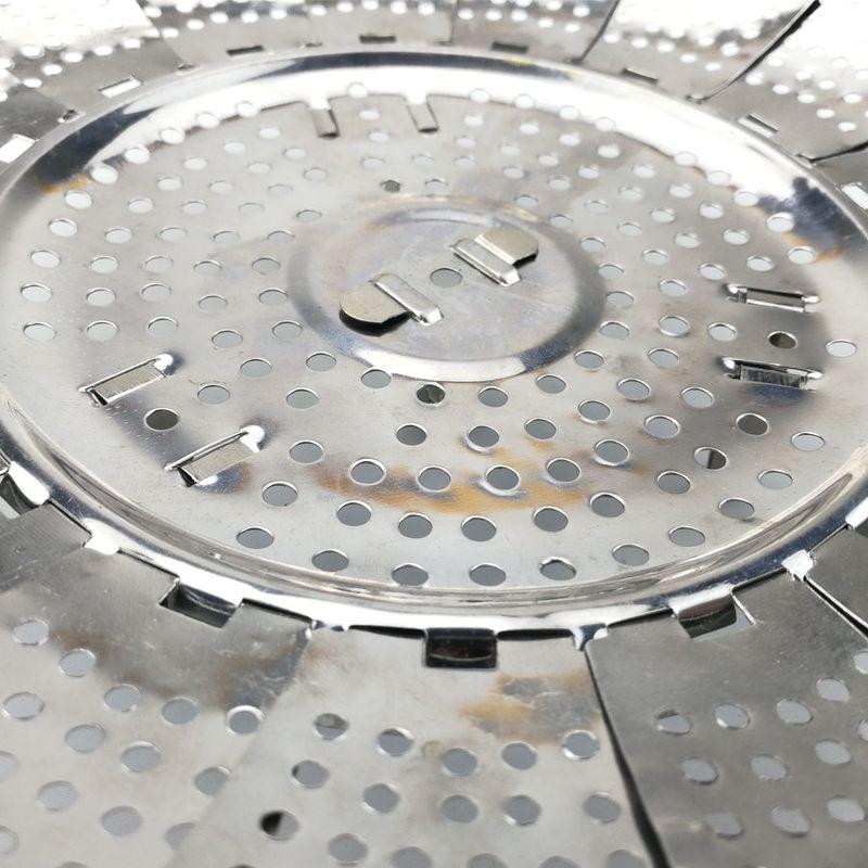 Giá Inox Gấp Gọn Gl0051. Tặng Kẹp Inox304 Đa Năng. Sử Dụng Nấu Xôi, Hấp Cách Thủy Đa Năng. - Giao Hàng Toàn Quốc