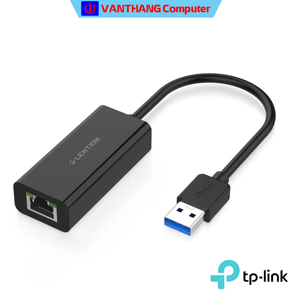 Bộ chuyển đổi USB sang Ethernet LENTION HU404 - Hàng chính hãng