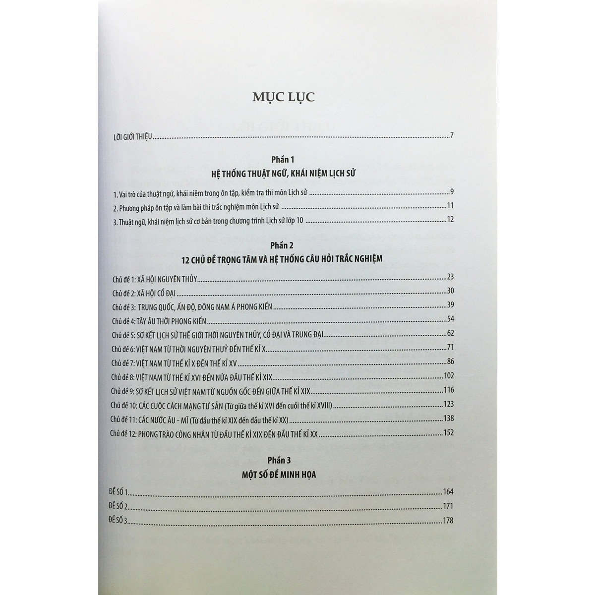 Hệ Thống Thuật Ngữ Và 12 Chủ Đề Trọng Tâm Ôn Thị Trắc Nghiệm Lịch Sử Lớp 10