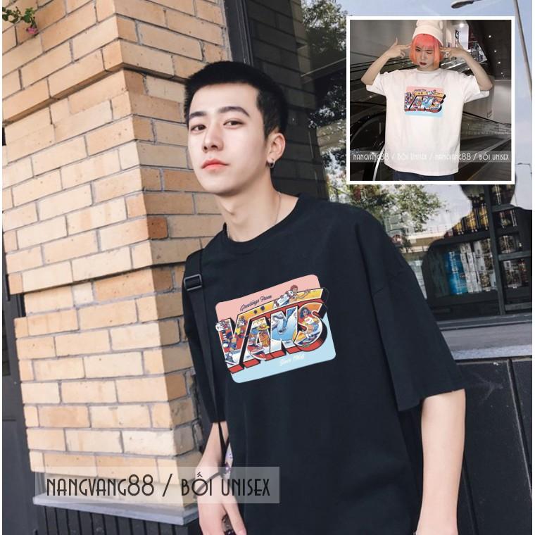 Áo Thun Mùa Hè Sôi Động Cùng Va.nss 1966 Unisex Tay Lỡ