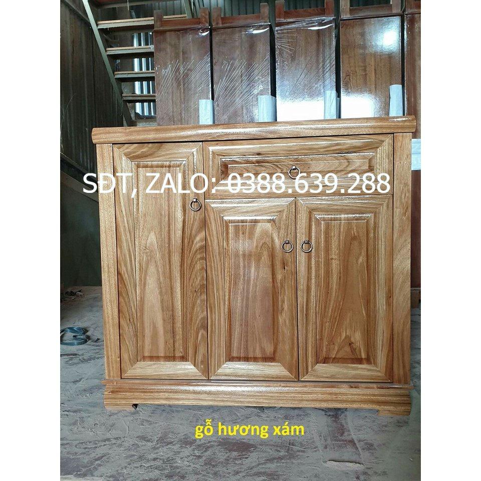 Kệ tủ giày dài 100cm, gỗ sồi, gỗ xoan đào, gỗ hương xám