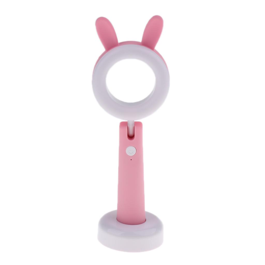 LED Animal Desk Lamp, Eye Care Table Lamps, Lovely Bear Dimmable Reading Light for Desk, USB Charging, Adjustable Angle, 3 Color and 3 Brightness Levels, 1H Timer Nightlight for Bedroom Kids Xmas Gift