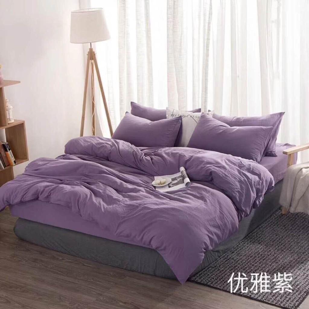 Bộ Chăn Ga Gối Đũi Nhập Khẩu Ga Hàn Quốc