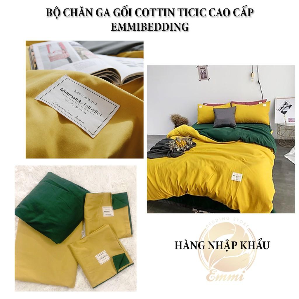 Bộ Chăn Ga Gối Miễn Phí Bo Chun, Chất Liệu Cotton TC Thoáng Mát, Mềm Mịn - Anhlam Store 