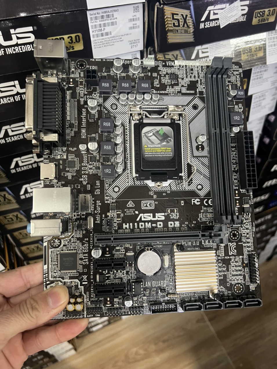 Bo Mạch Chủ (Mainboard) Asus H110M-D D3 (HÀNG CHÍNH HÃNG)