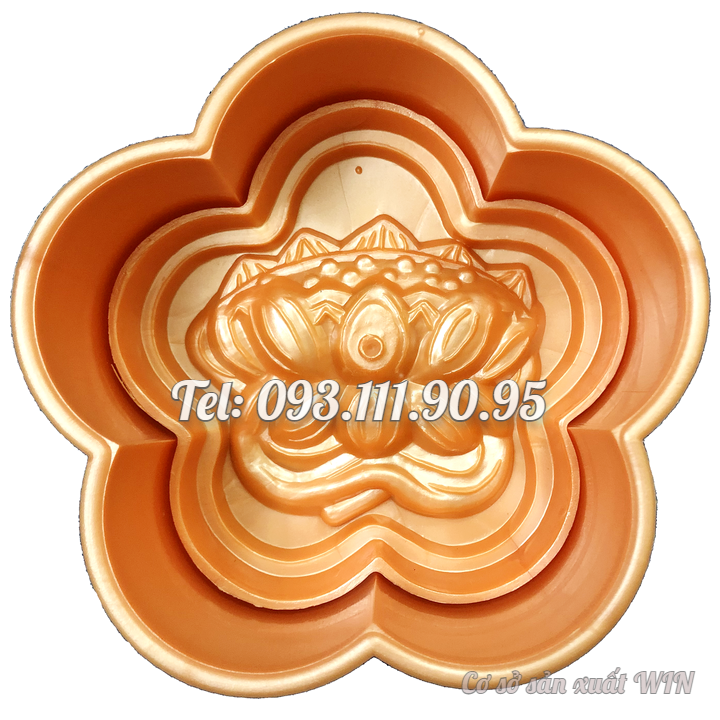 Khuôn ép xôi 5 cánh hoa sen – Loại 16 cm - Mã số 1594