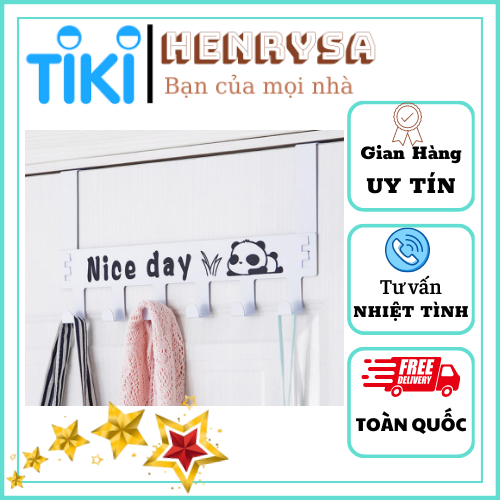 Móc treo quần áo gắn sau cửa NICE DAY tiện dụng