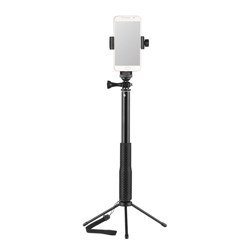 Gậy chụp ảnh tự sướng Telescoping có giá 3 chân, điều khiển từ xa