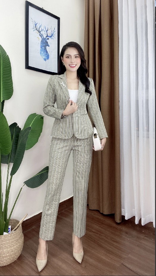 Set nguyên bộ áo Vest quần dài - Mã TJ78