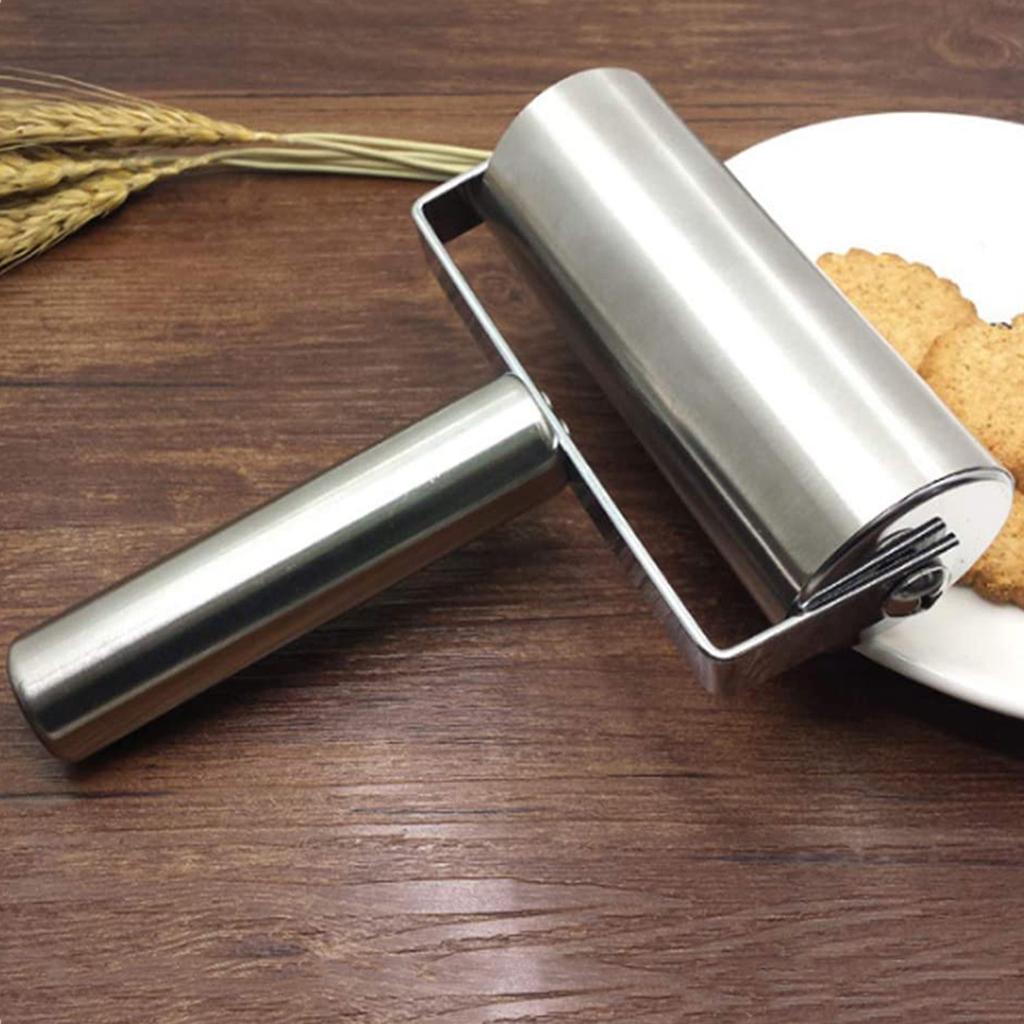 Smooth Stainless Steel Rolling Pin Pastry and Pizza Baker Roller Metal Kitchen Utensils Great for Baking , Pizza, Pie, Pastries, Pasta