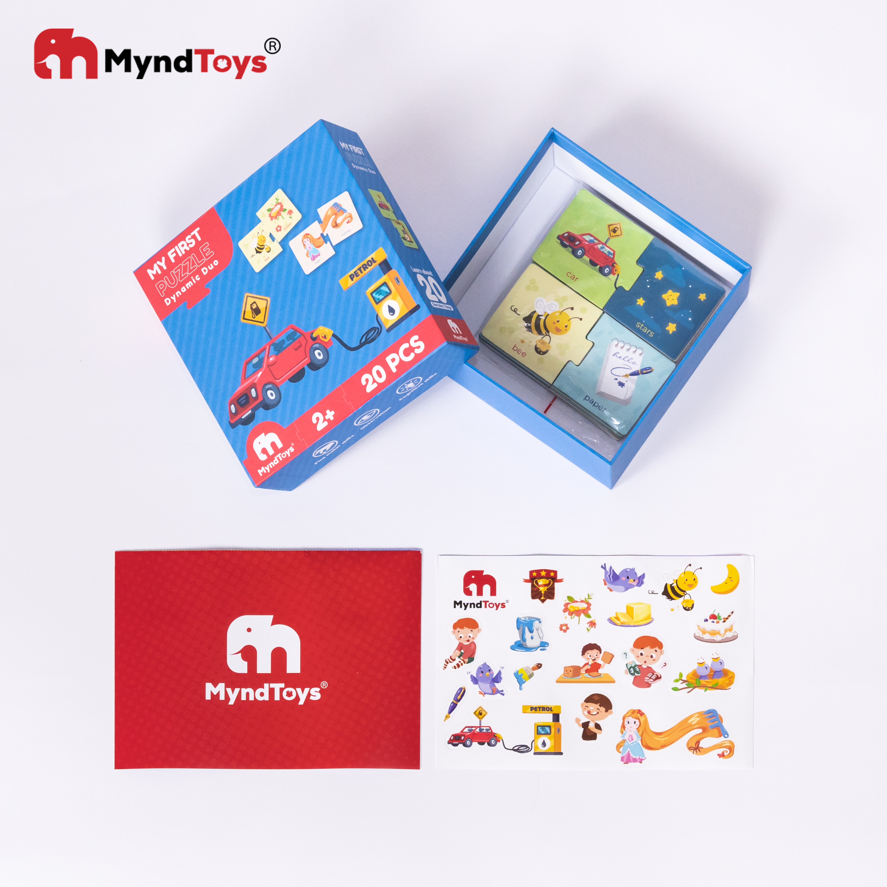 Ghép hình My First Puzzle - Dynamic Duo - đồ chơi giáo dục cho bé từ 2 tuổi