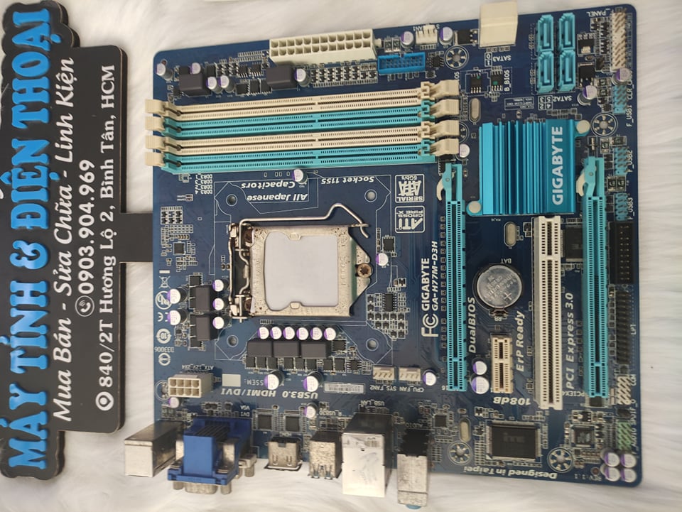 Mainboard bo mạch chủ Gigabyte GA-H77M-D3H - hàng chính hãng