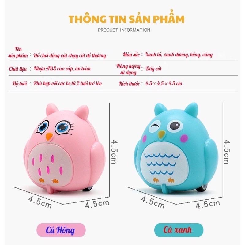 Đồ Chơi Thú Dây Cót Mini Giúp Bé Phát Triển Các Kỹ Năng Vận Động (giao ngẫu nhiên)