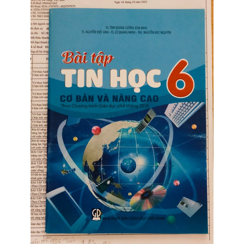 Sách - Bài tập tin học cơ bản và nâng cao 6