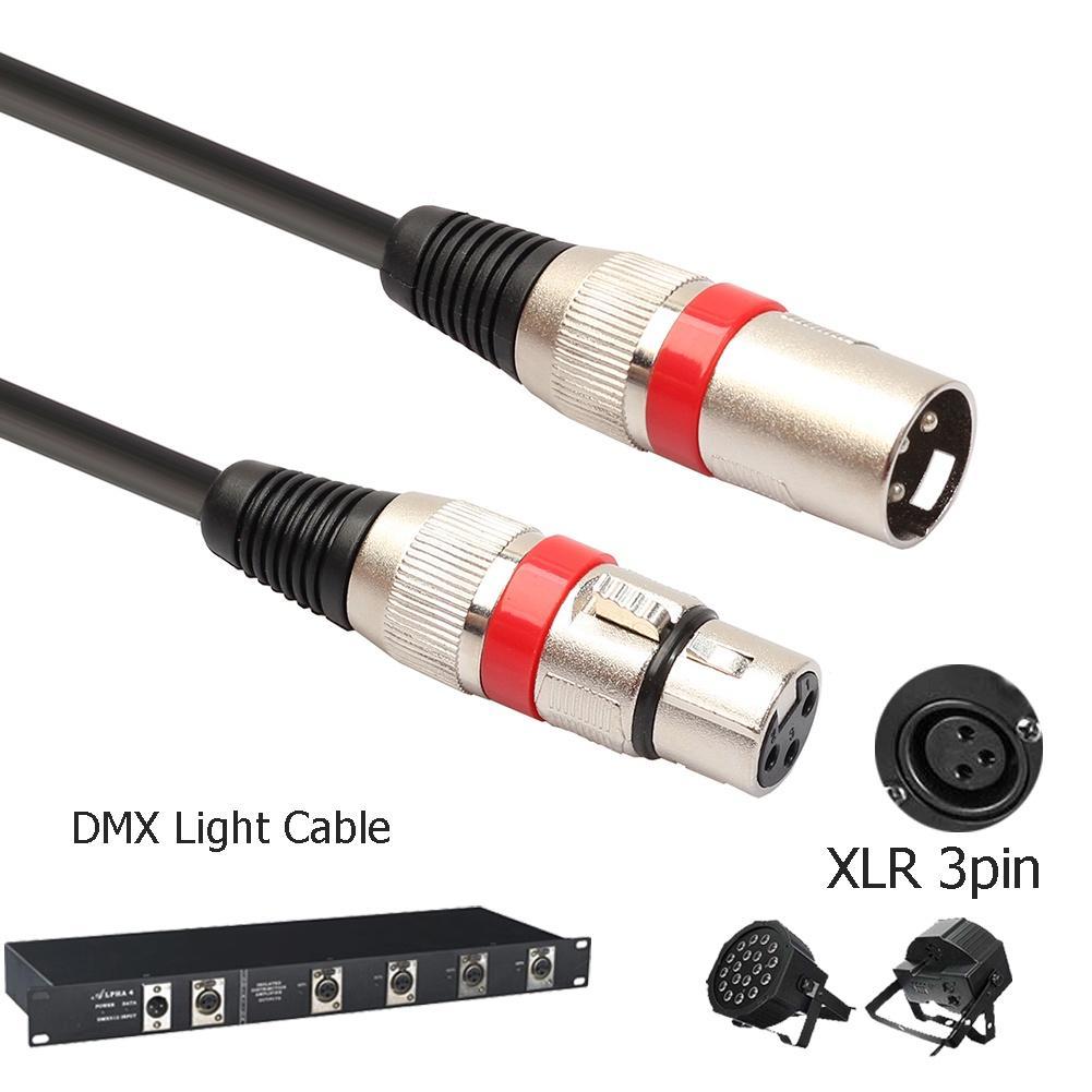 Set 10 Dây Cáp DJ 5.9ft 3 Pin DMX Bền Bỉ Dành Cho Bộ Khuếch Đại Âm Thanh / Tai Nghe