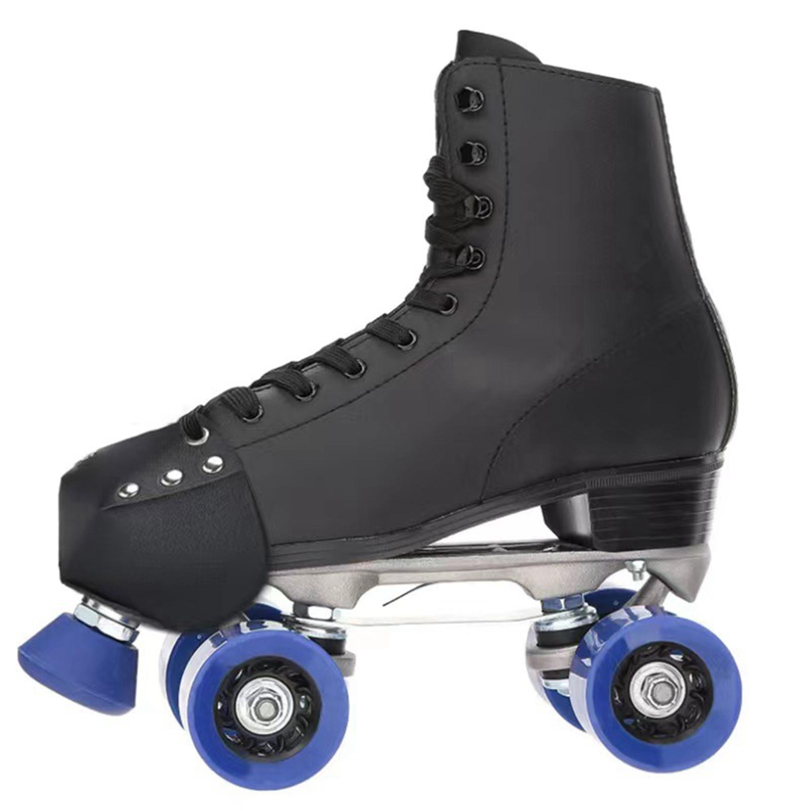 Skate Toe Guards PU Leather Toe Guards Protectors Black