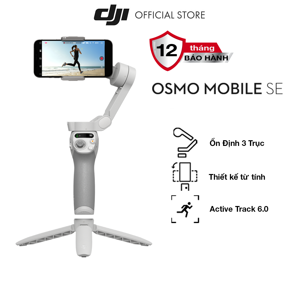 Gimbal chống rung điện thoại DJI Osmo Mobile SE gọn nhẹ theo dõi khuôn mặt (DJI OM SE) - Hàng chính hãng