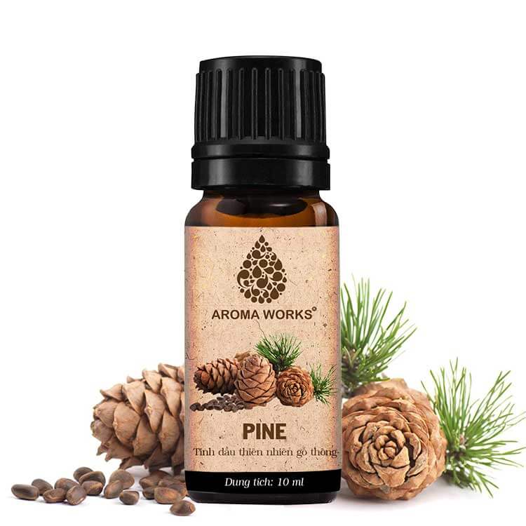 Combo 3 Tinh Dầu Nguyên Chất Aroma Works: Tinh Dầu Sả Chanh + Tinh Dầu Gỗ Thông + Tinh Dầu Vỏ Cam 10ml)