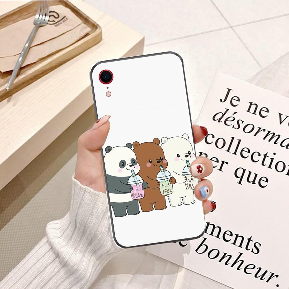 Ốp lưng dành cho iPhone 7Plus/ 8 Plus Silicon dẻo hình Gấu Trắng Vui Vẻ