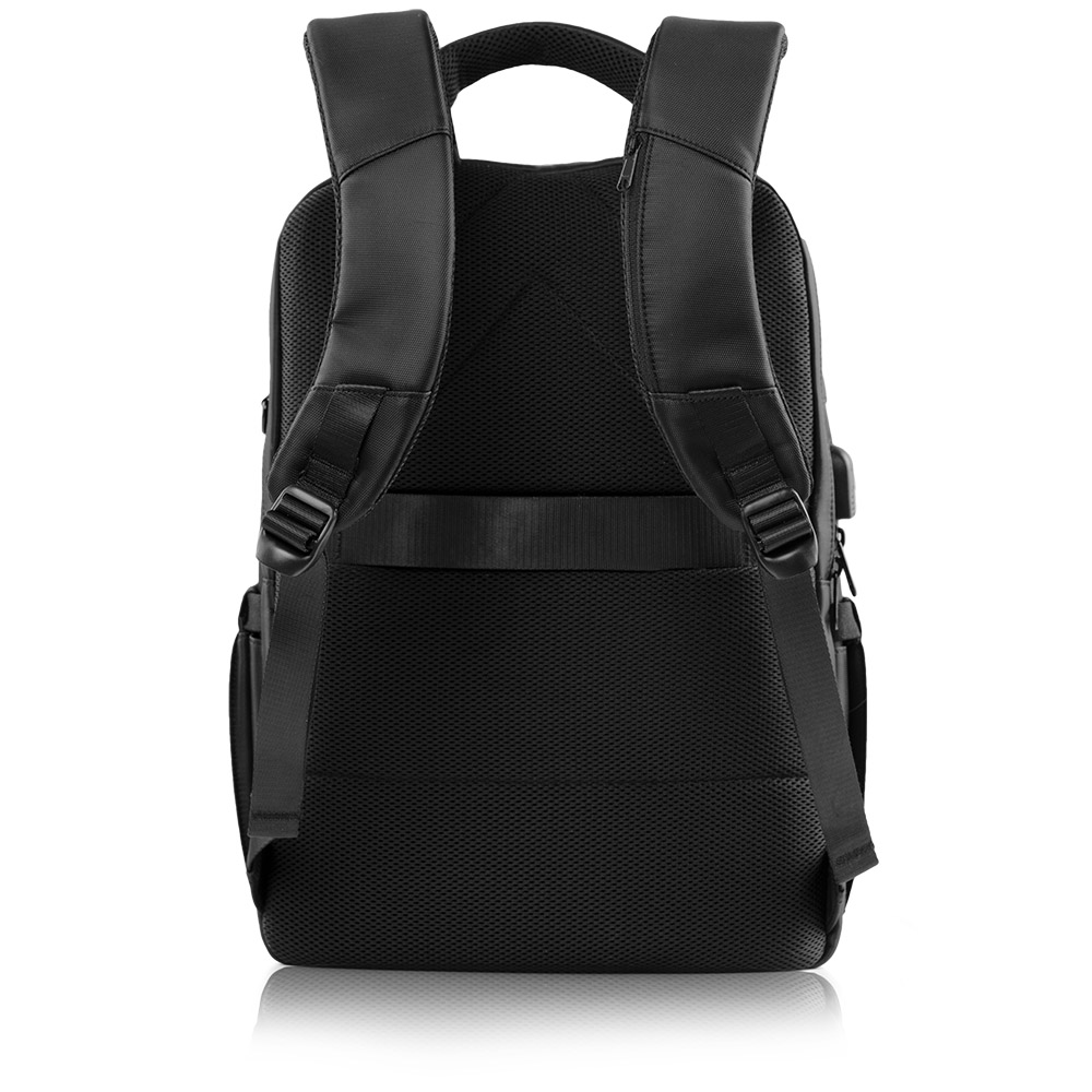 Balo laptop KINGBAG MARCUS 15”, nhiều ngăn sức chứa lớn, tích hợp USB, trượt nước, đai buộc vali, màu đen - Hàng chính hãng