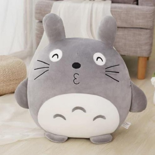 Bộ Chăn Gối Gấu Bông Totoro tròn. Chăn gối văn phòng 3in1