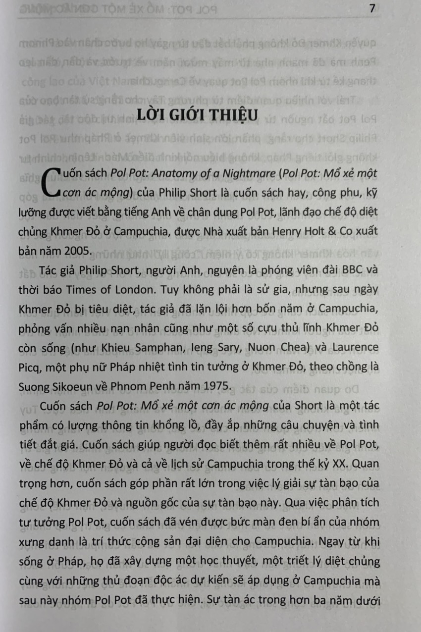 PoLPot Mổ Xẻ Một Cơn Ác Mộng (Sách tham khảo, xuất bản lần thứ hai)