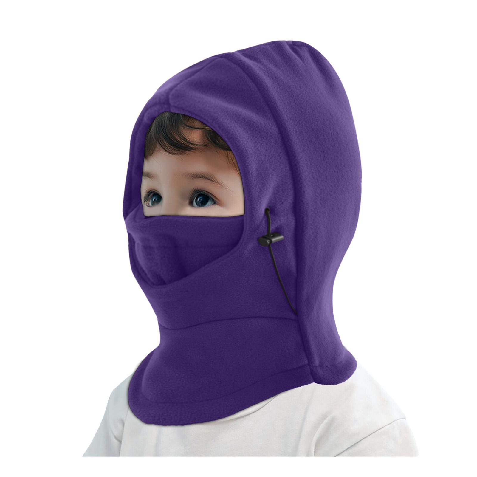 Mùa Đông Ấm Áp Trẻ Em Balaclavas Mũ Chống Gió Trượt Tuyết Đi Xe Đạp Mặt Nạ Mũ Mặt Mũ Trẻ Em Bò Mũ Trẻ Em