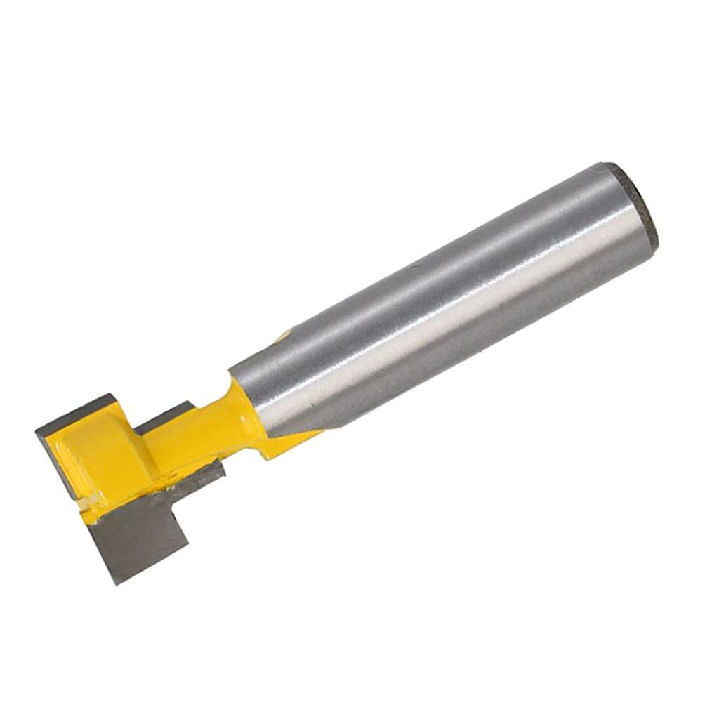 2 8mm Shank  Router Bit Straight T Slot Router Woodworking Cutter Tool