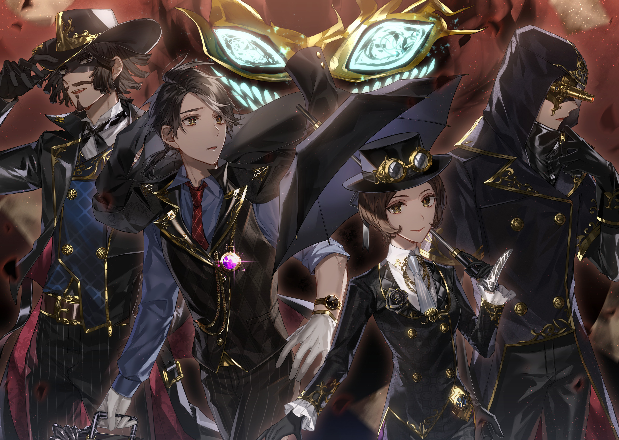 SET 3 Tranh Poster Identity V A4 21cmx30cm nhóm và nhân vật