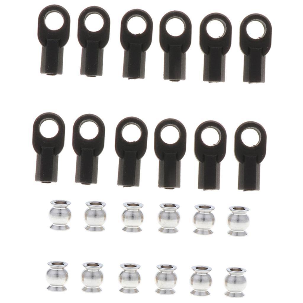12 Pieces M3 5347 Ball Rod Ball Head Sleeve Buckle Parallel arm Carbon Rod