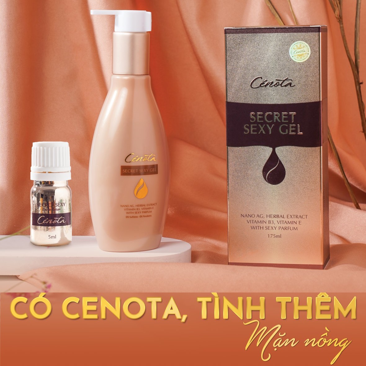 Combo Dung dịch vệ sinh phụ nữ Cenota - Nước hoa Secret Sexy Chính hãng