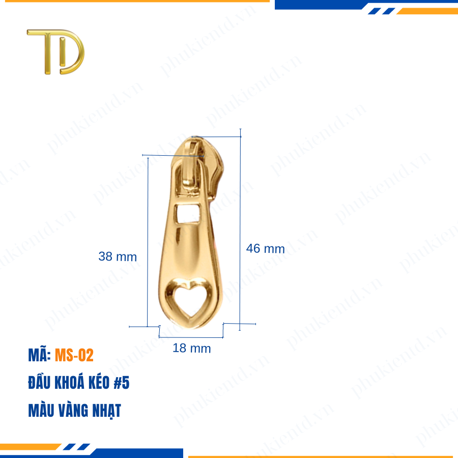 Đầu khóa kéo túi xách, đầu khóa kéo thay thế, đầu khóa kéo balo răng 5, Mạ điện độ bền 5-8 năm