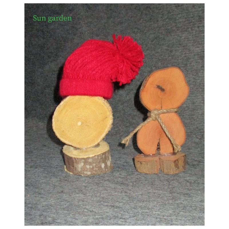 NGƯỜI TUYẾT BẰNG GỖ TRANG TRÍ GIÁNG SINH NOEL