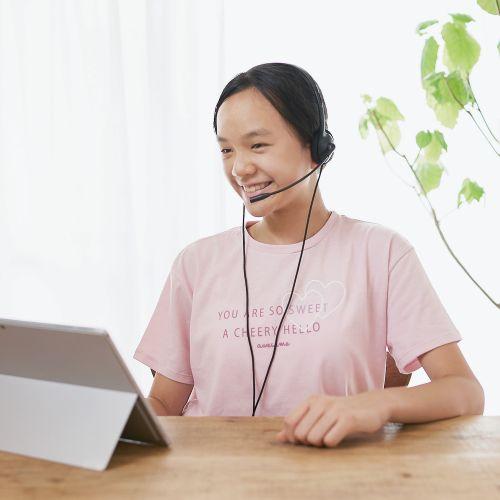 Tai nghe có mic học online dành cho trẻ em ELECOM HS-KD03TBK - Hàng chính hãng 