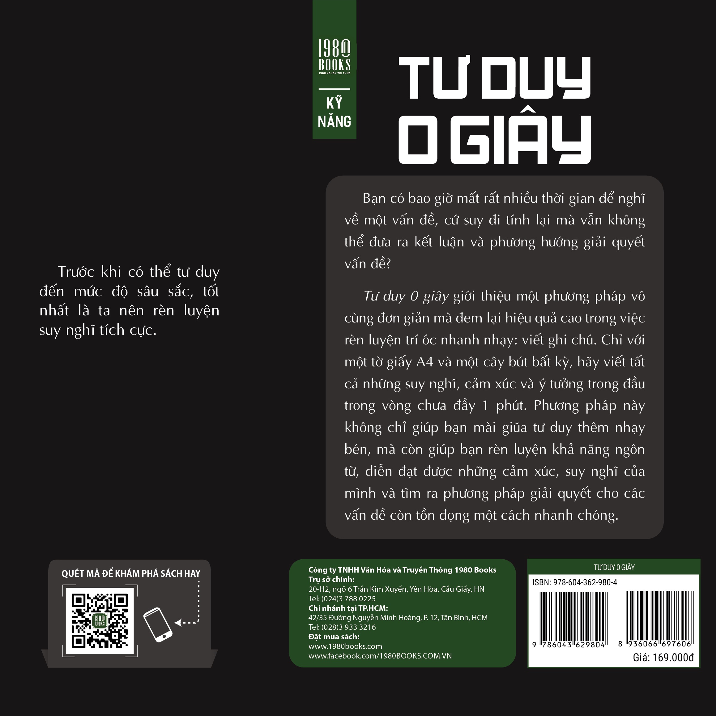 Sách - Tư Duy 0 Giây - Yuji Akaba