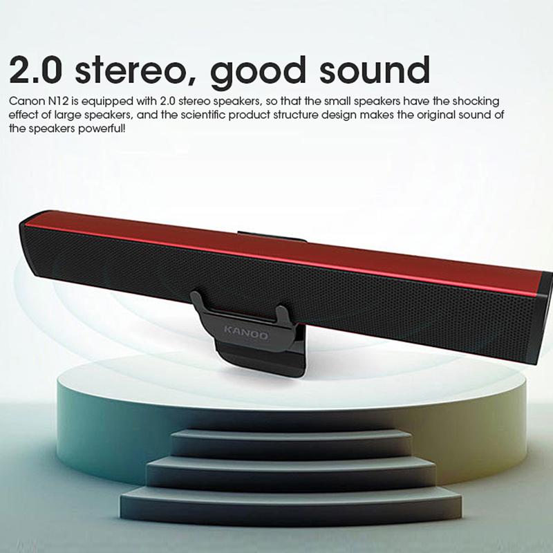 Loa thanh âm thanh TV loa máy tính có dây âm thanh nổi Subwa -loa trên nhà Color: E350 Black