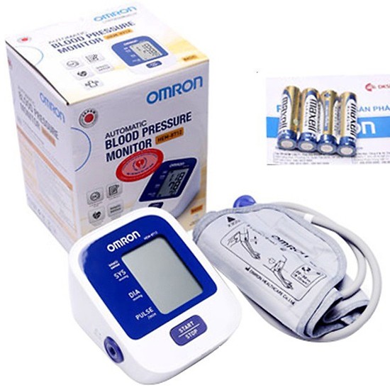 Máy đo huyết áp Omron Hem 8712+ Tặng máy đo đường huyết Safe-Accu