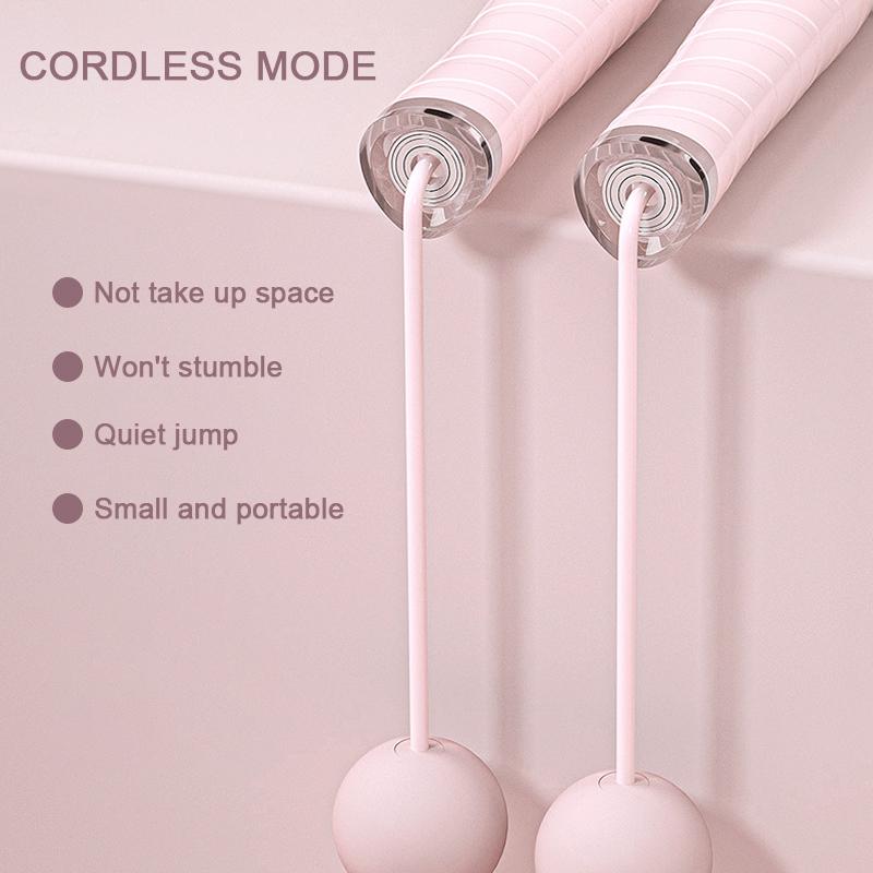 Tay Cầm Silicone Dây Nhảy Chống Trơn Trượt Đôi Sử Dụng Không Dây Bóng Dây Nhảy Nhà Thể Thao Tập Gym Thể Hình Dây Vòng Bi Tốc Độ
