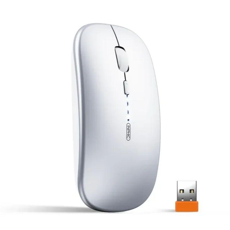 Chuột Bluetooth không dây sạc pin lại TEKKIN INPHIC M1P ko tiếng click - hàng nhập khẩu
