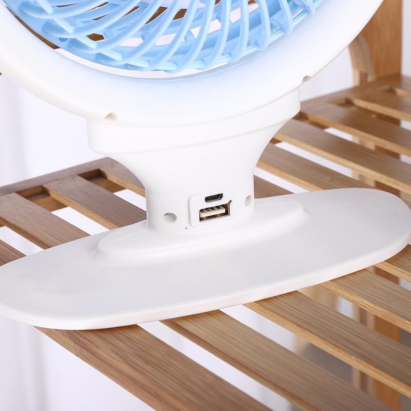 Quạt mini để bàn làm việc JR-5566 Quạt văn phòng Sạc USB Dễ thương